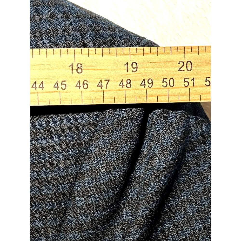 Vtg Givenchy 42L Starlight Blue Cigar Brown Check Plaid Designer Blazer - Picture 13 of 15